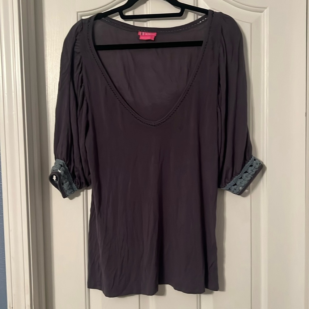 BCBG Deep V-Neck shirt